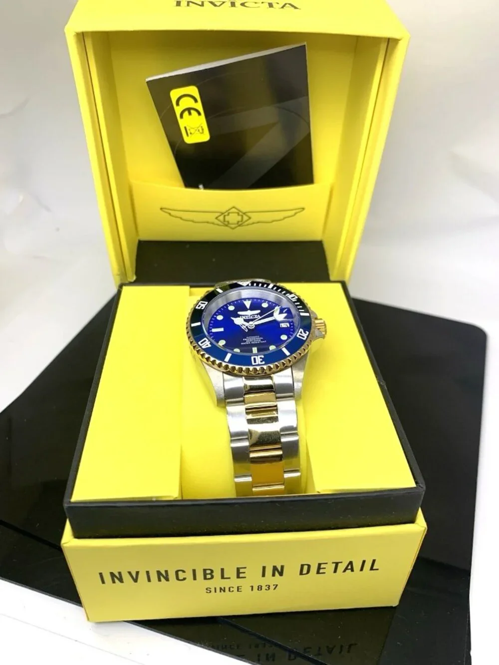 Invicta Men's Watch 28662 Pro Diver Automatic Blue Dial Two Tone Steel 40mm